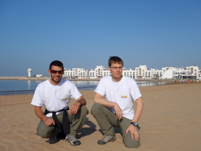 sur la plage d'Agadir